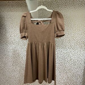 Mine textured brown dress